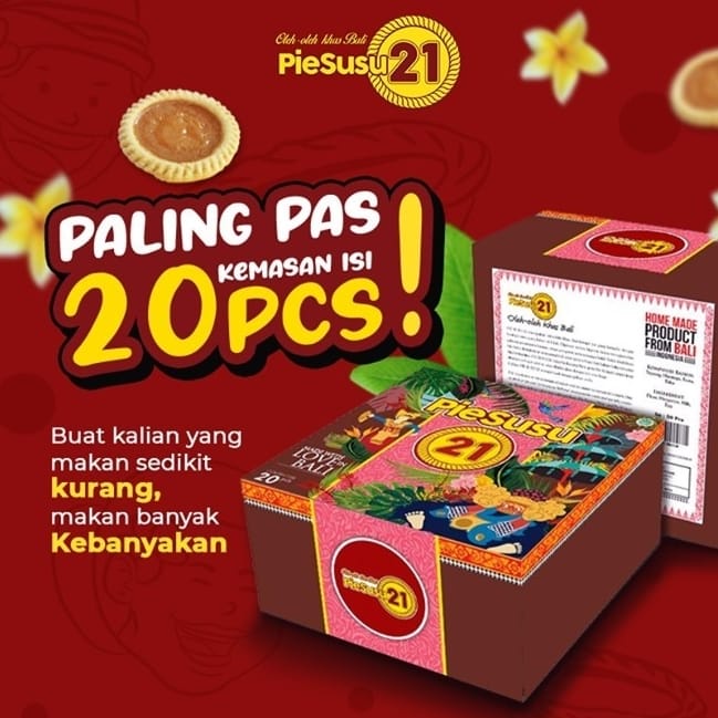 PIE SUSU 21 BALI Besek Isi 20pcs