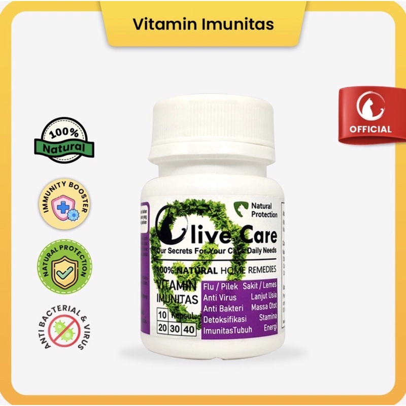 OLIVE CARE VITAMIN KUCING untuk imunitas tubuh, flu, pilek, belek, anti virus, anti sakit