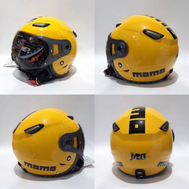 Helm Jpn Momo Pilot Kuning Gloss