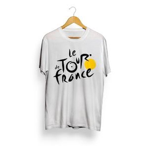 Kaos Sablon Sepeda T-Shirt Sepeda Le Tour De France Putih otdesign