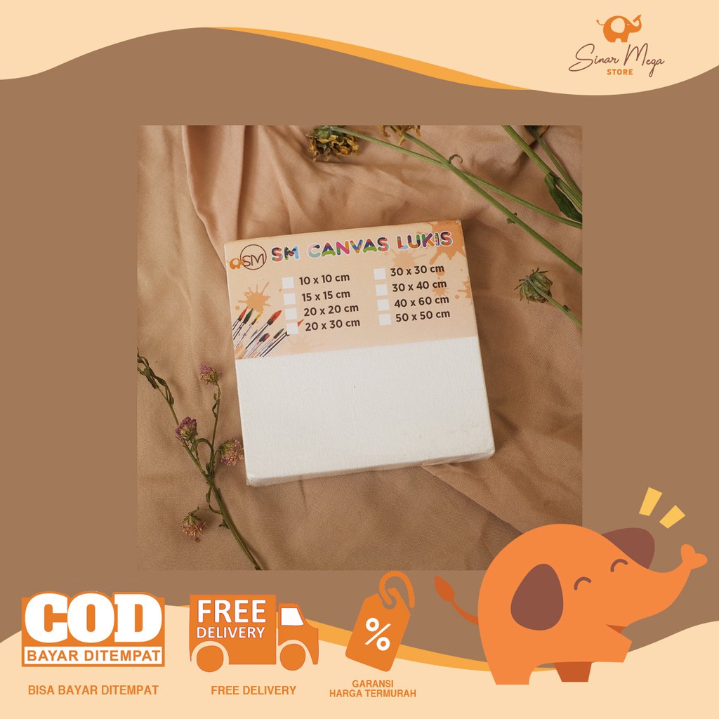 

SM Canvas Kanvas 10 x 10cm (Tipis) Small / Media Lukis Mini Kecil Murah Berkualitas