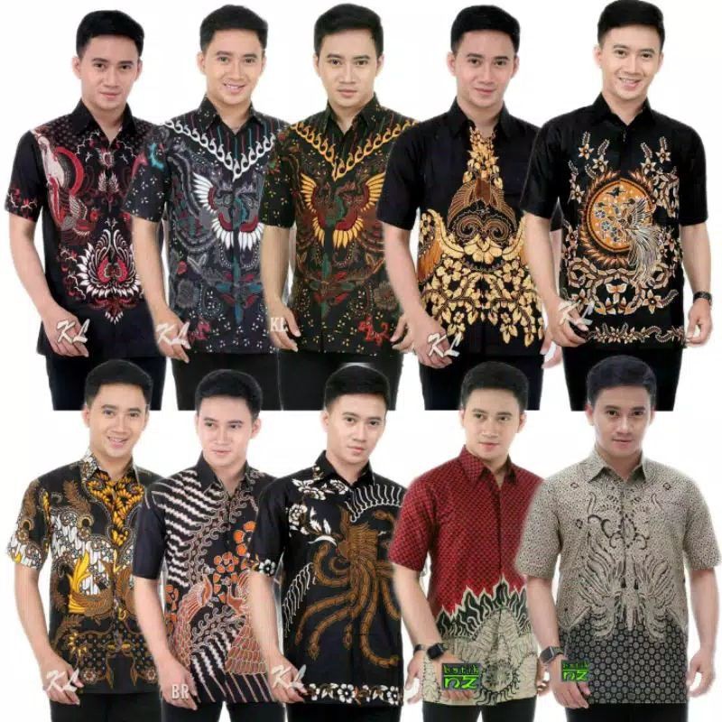 HRB026 Kenongo Hem Kemeja Batik Pria Katun Primis Premium Halus M L XL XXL