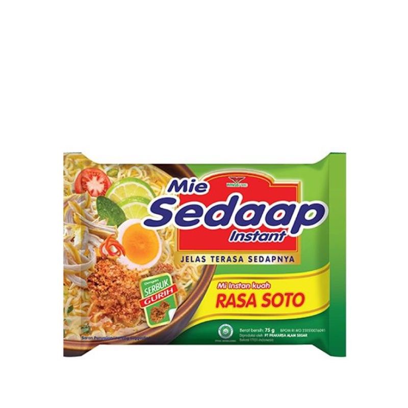 

MIE SEDAAP SOTO 5 PCS @75GRAM
