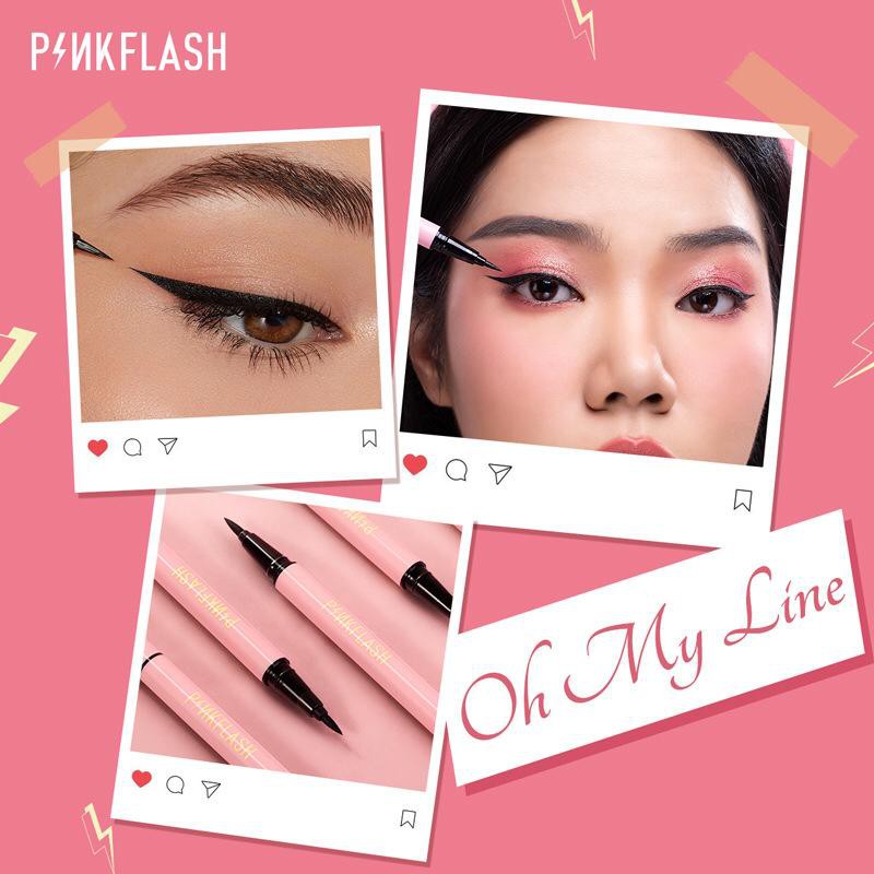 ~AB~ Original Pinkflash Waterproof Easy Eyeliner Anti Air Tahan Lama