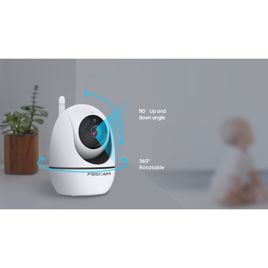 Baby Monitor Wireless Foscam 2MP Layar 5" Monitor Bayi Praktis Garansi