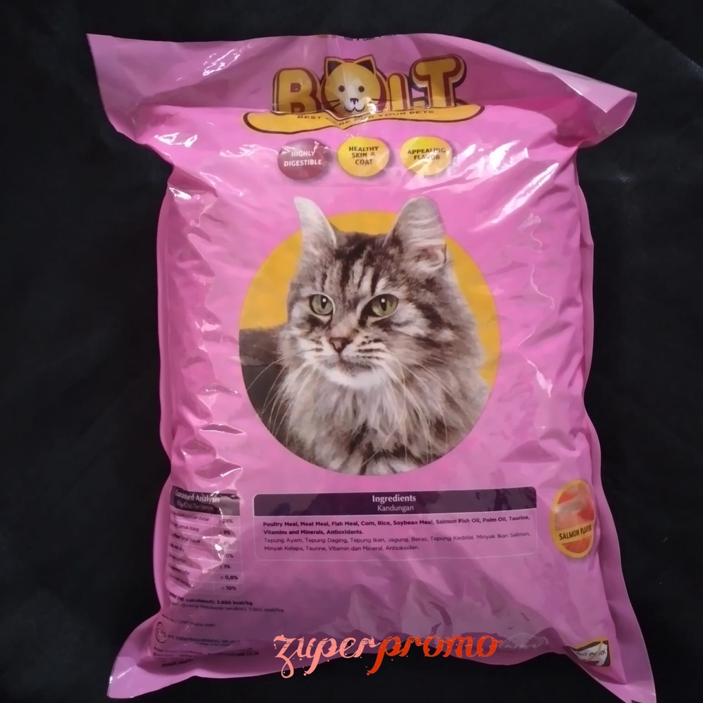 Bolt Cat Salmon Repack 1kg / Bolt Cat Rasa Salmon