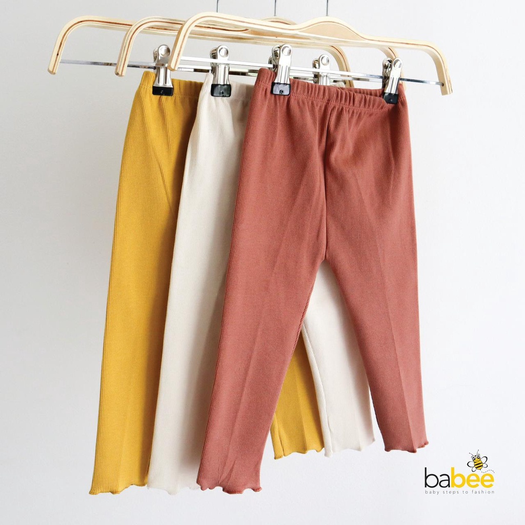 Legging Rib Cotton Tebal Lembut Anak celana bayi anak perempuan cewek Reeb lucu fashion pergi