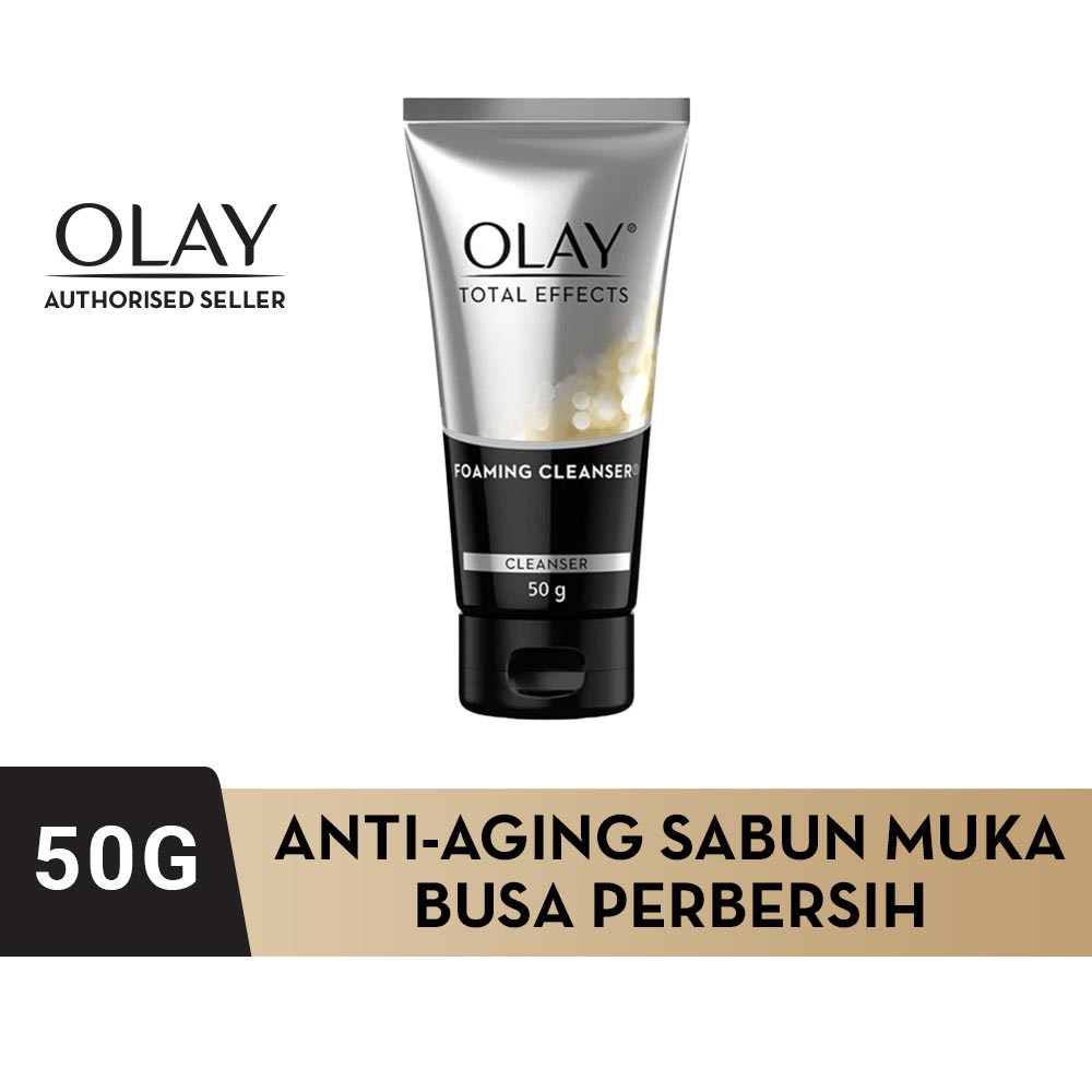 Olay Total Effects 7 in 1 Foaming Cleanser Sabun Cuci Muka Anti Aging Skincare 50G