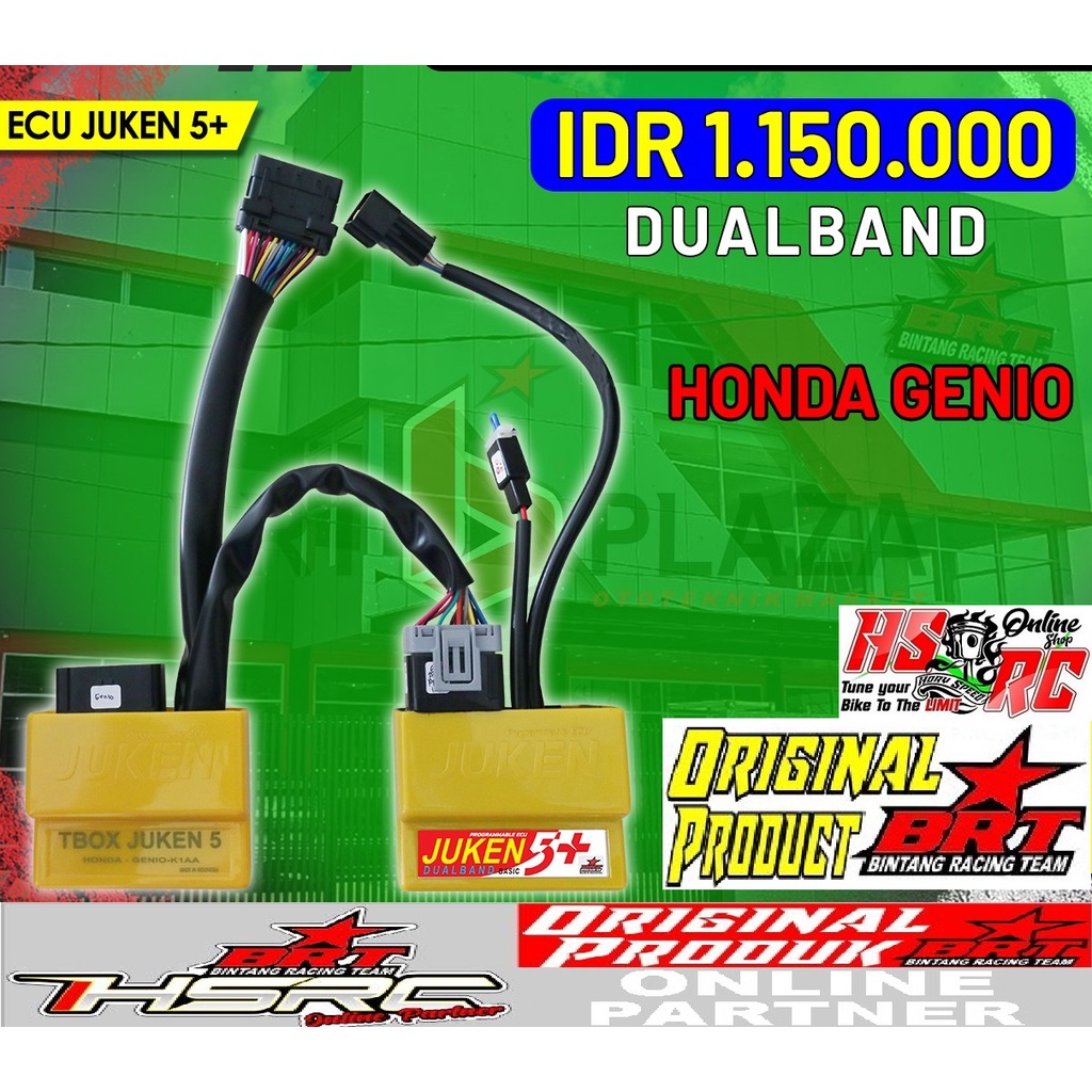 ECU Racing BRT JUKEN 5 Plus DUAL BAND Honda GENIO Beat Deluxe Street LED 2020 Scoopy All New Stylish 2021 CDI Injeksi T BOX ECM TUNE UP Balap Bore Up