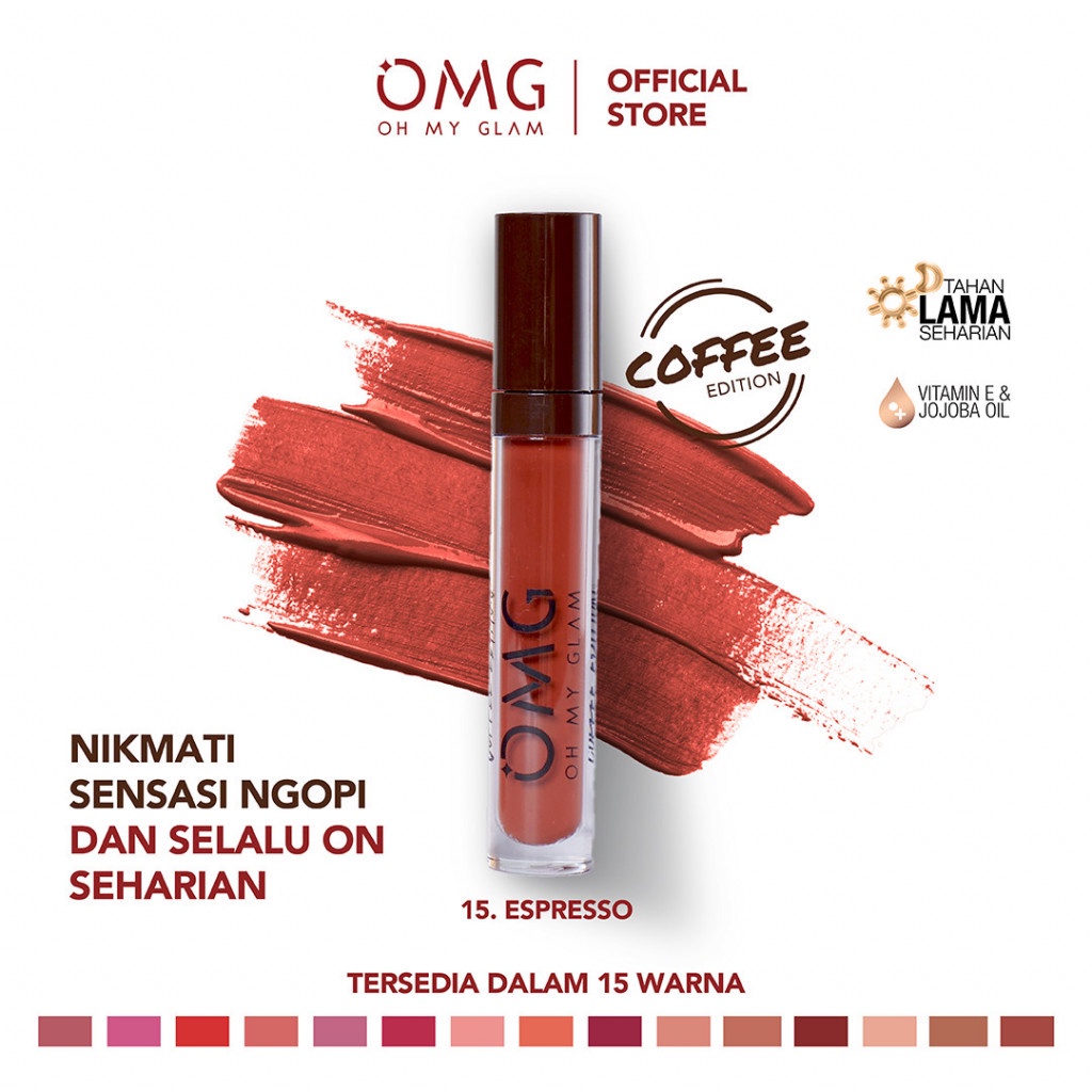 OMG Lipcream Socialite Edition Oh My Glam Matte Kiss Lip Cream 3.5g ( lipstick lipstik lipcream ) ✔️BPOM HALAL GIRLSNEED77