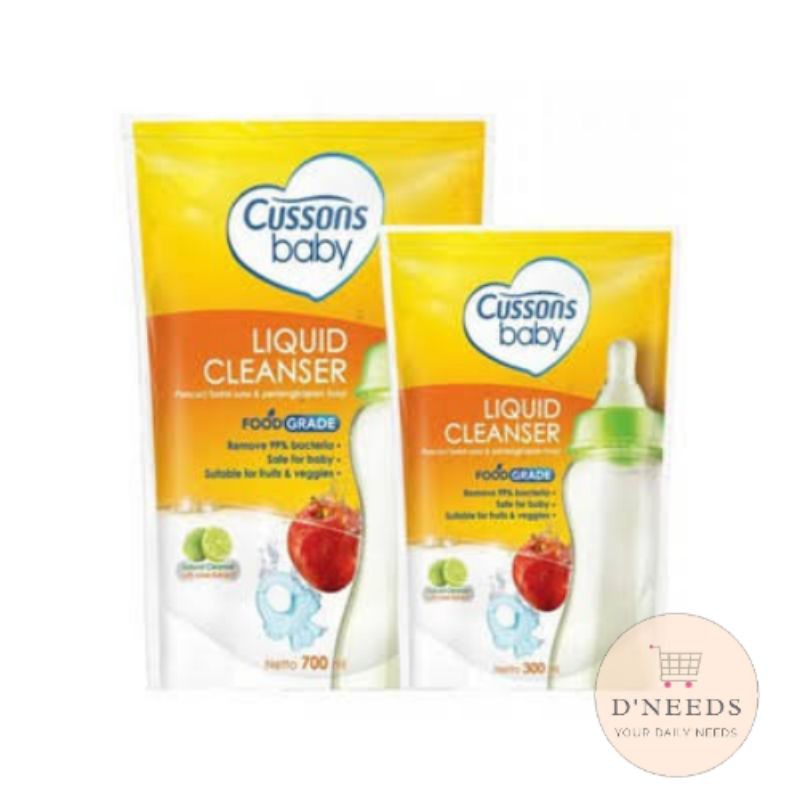 Cussons Baby Liquid Cleanser 700ml + 300 ml/ Sabun Cuci Botol Bayi