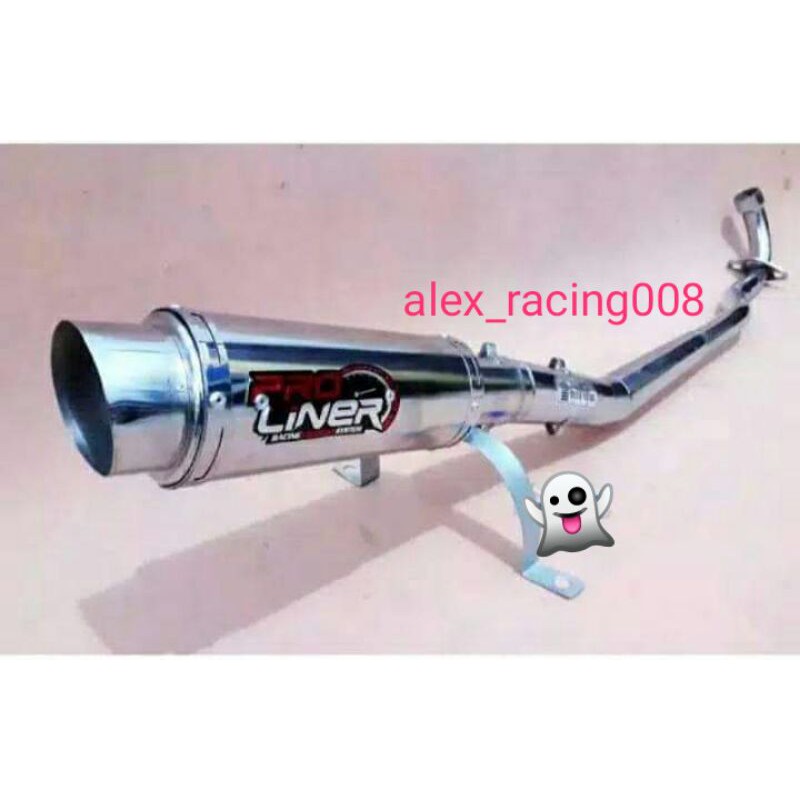 Knalpot racing PRO LINER RCB tipe:Mio,Mio j,Mio Soul,Mio M3,Vario,Beat,Scoopy