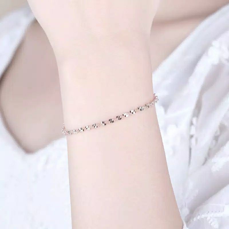 Gelang Tangan Motif Gelombang Ala Korea Untuk Wanita