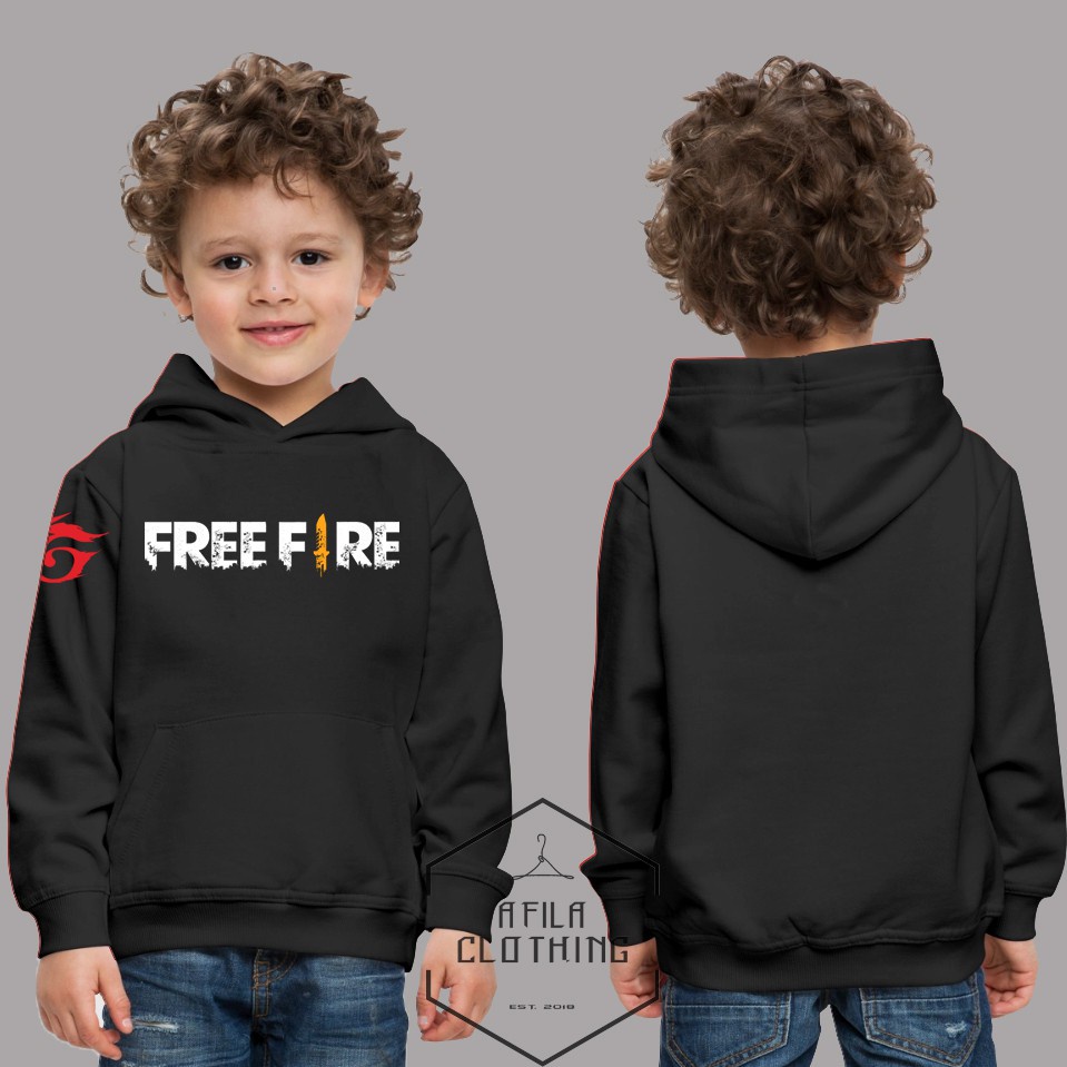 Jaket hoodie  sweater  Freefire Anak &amp; dewasa terbaru / Jaket hoodie  pria &amp; wanita /Jaket Sweater Hoodie Freefire  Distro Premium terbaru