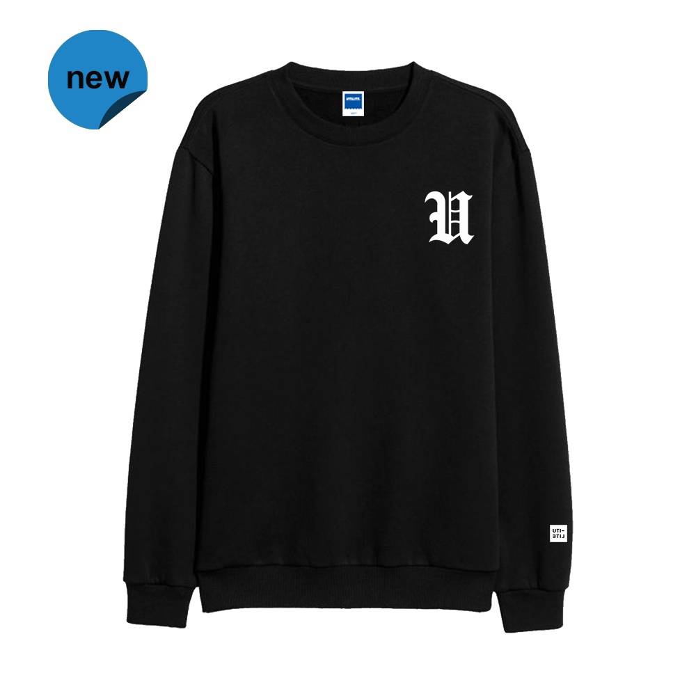 UTILITE STUDIOS SWEATSHIRT BASIC / CREWNECK POLOS / CREWNECK HITAM - NOLES