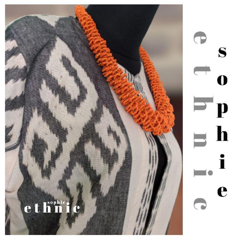 Outer Cardigan Kain Tenun Etnik Colorful