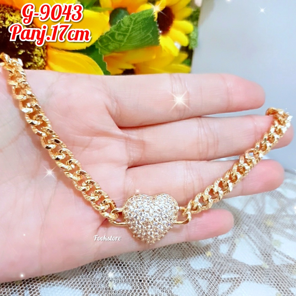 GELANG XUPING RANTAI PERHIASAN FASHION WANITA/AKSESORIS PEREMPUAN BISA COD