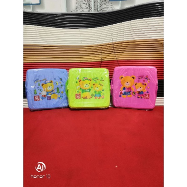 Kotak Makan Sunlife segi 3 sekat 086 Gina Lunch Box Souvenir Ulang Tahun