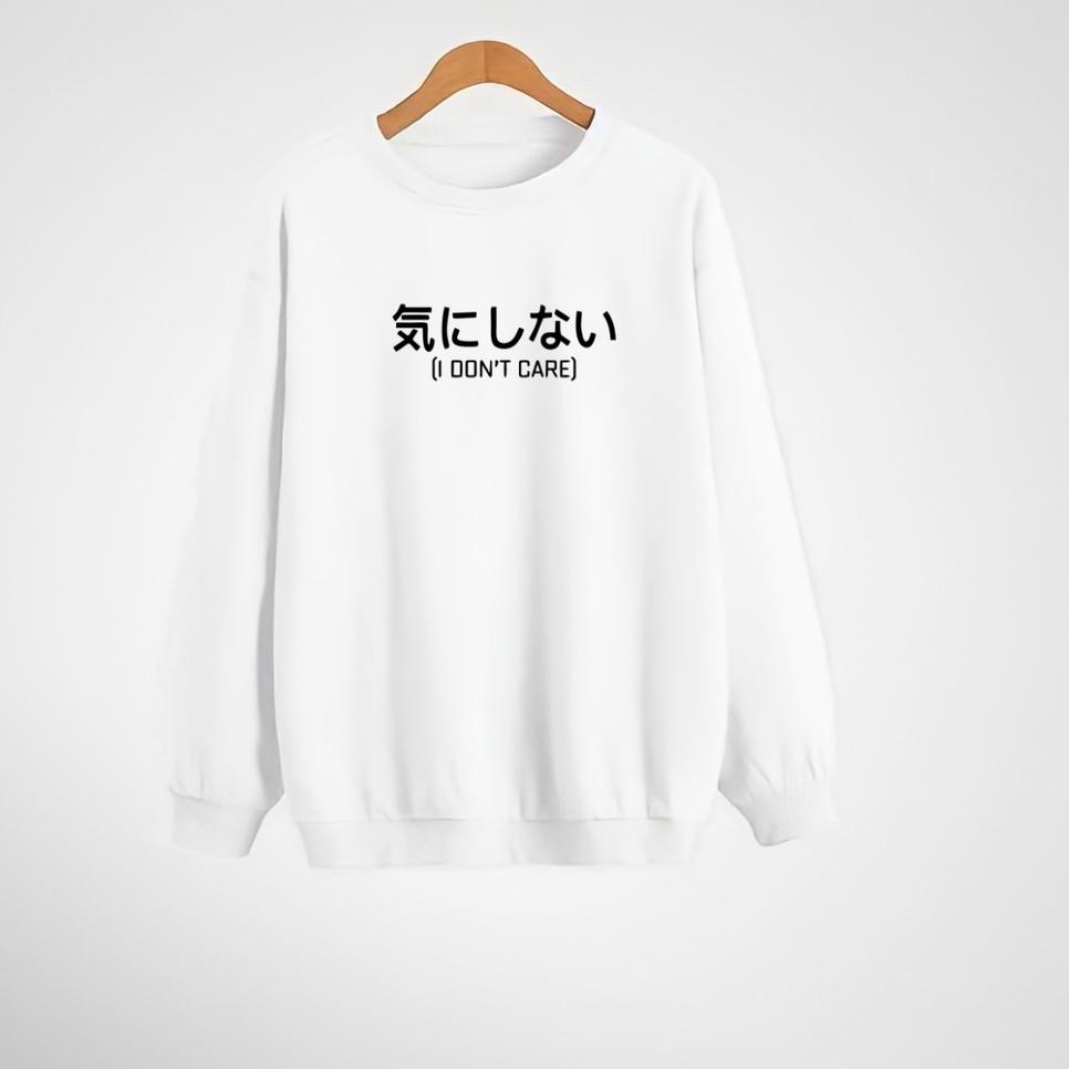 "THN.11Au22g" Sweater Pria Distro Japan Crewneck Hitam Sablon Suiter Cowok Jumbo Switer Krunek Oversize Bigsize