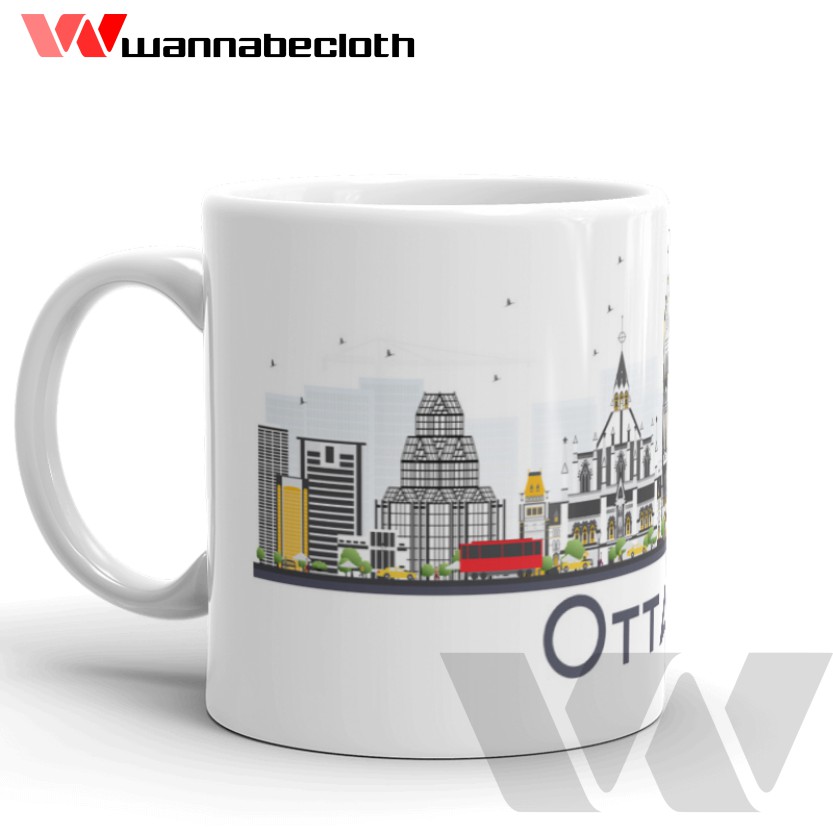 Gelas Ottawa Canada Mug Ottawa Canada Souvenir Ottawa Canada Mug World City Ottawa Canada v2