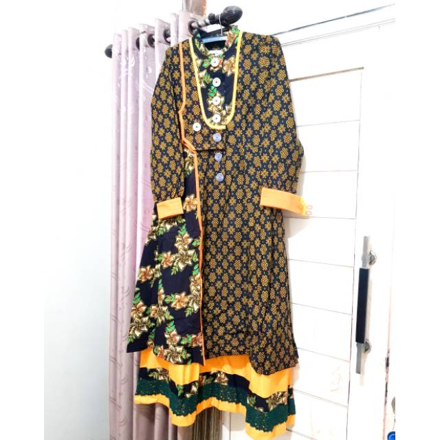 Gamis Tuneeca Batik Preloved Size M