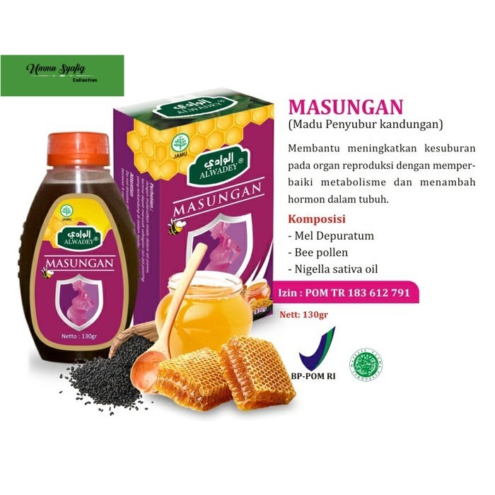 

MASUNGAN - Madu Ramuan Penyubur Kandungan Alwadey