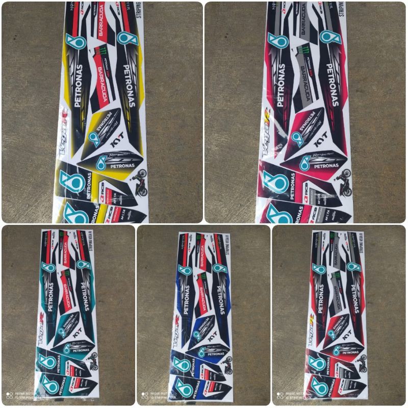STRIPING STICKER VEGA R NEW PETRONAS VARIASI