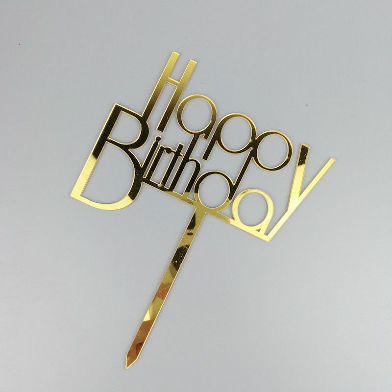 Cake topper Happy Birthday