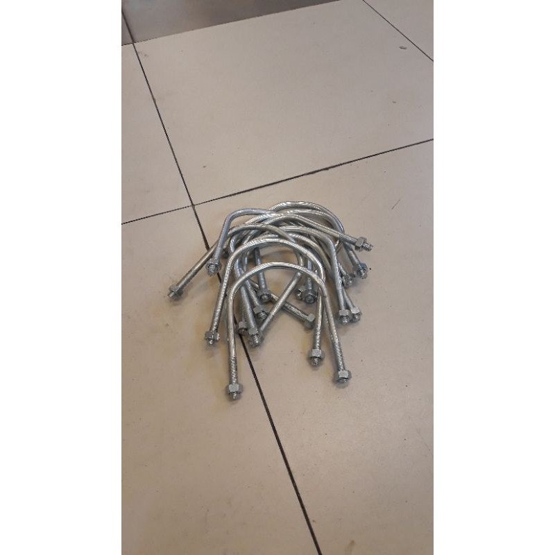 u bolt besi galvanis 2 inch