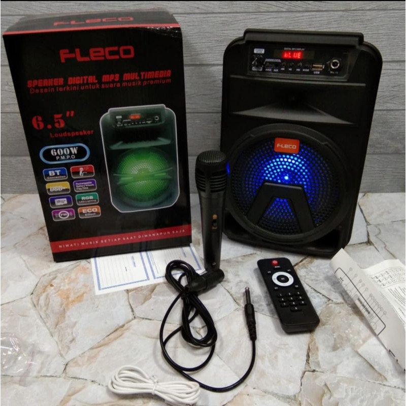 SPEAKER FLECO BLUETOOTH KARAOKE MIC PORTABLE F-3363 // F-3362 // F-6011