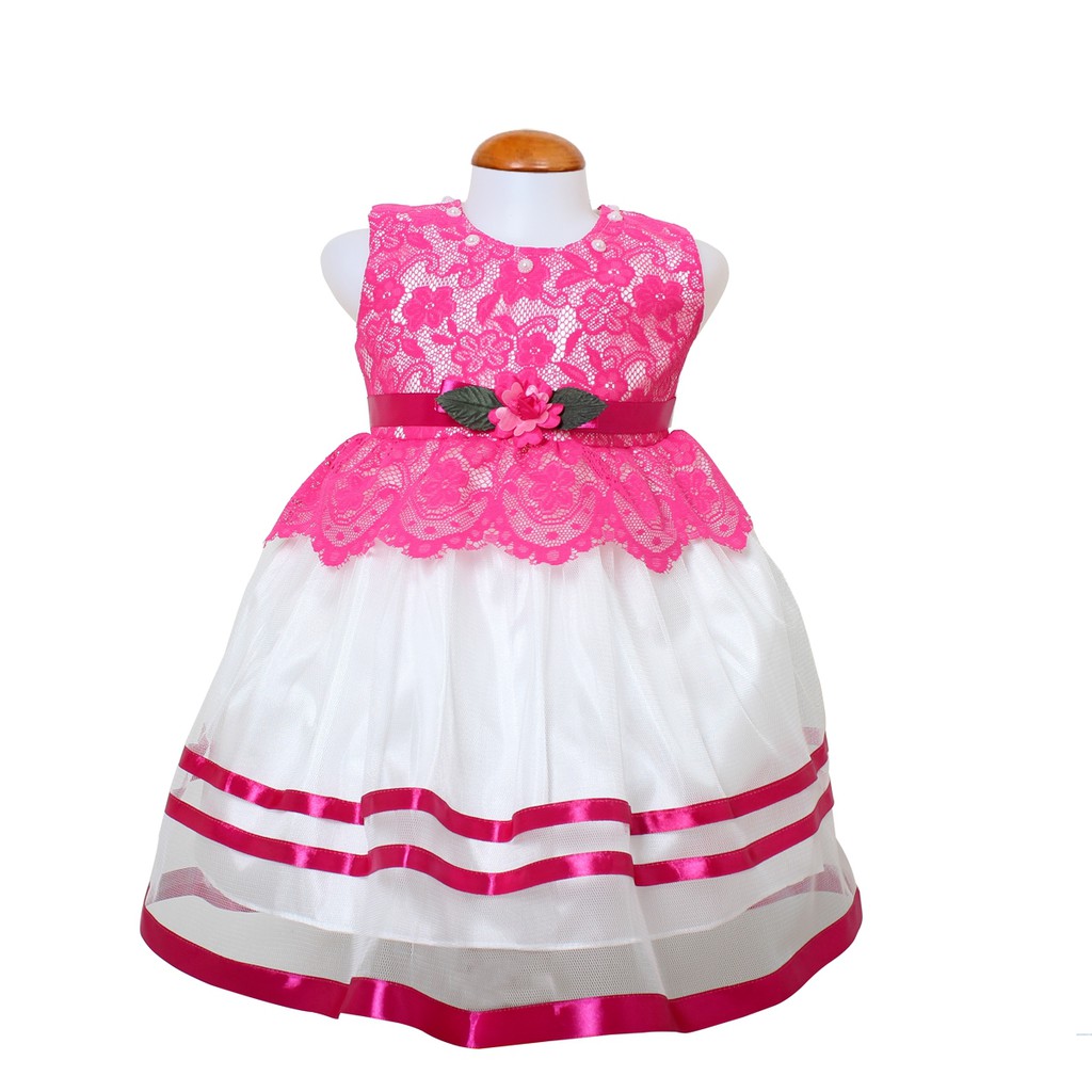 Dress Kid Xinon/Baju Terusan Anak Pesta 1-3thn Premium/Casual Dress Brukat Anak Terbaru Murah Cantik