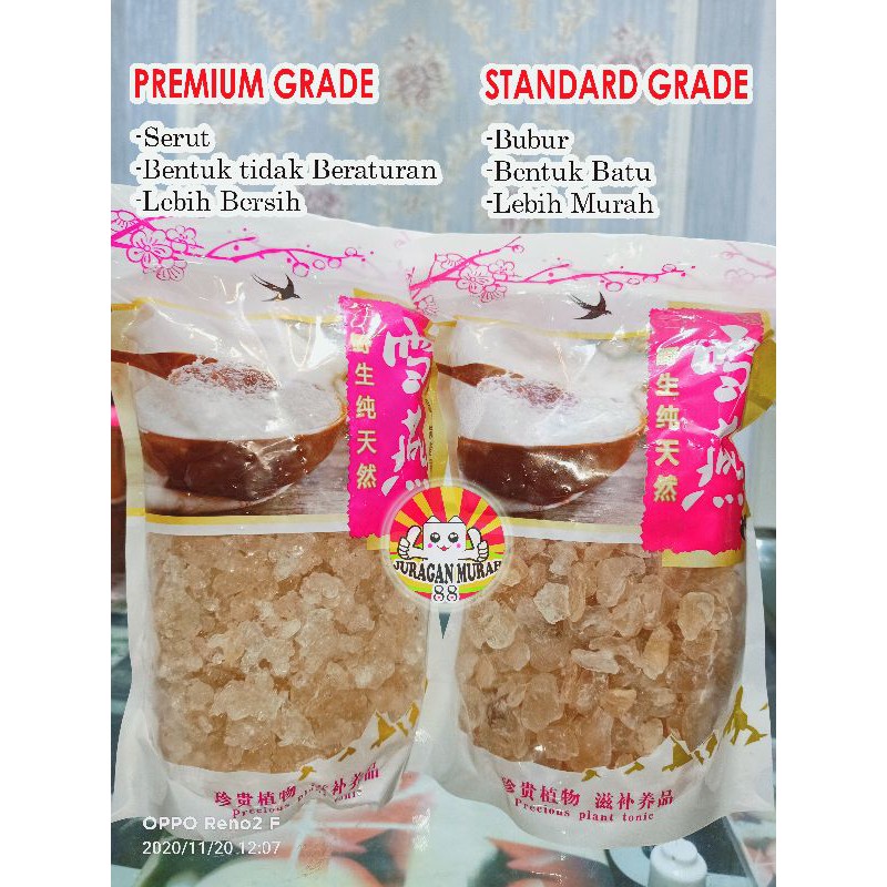 

500gr [Promo] Swallow Snow Bird Nest / Sarang Walet Grade Premium / Standard / Xue Yan / birdnest