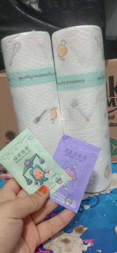 [dz] Hw19 - Kain Lap Basah Kering Multifungsi / Tissue Handuk Kertas Dapur Serap Minyak