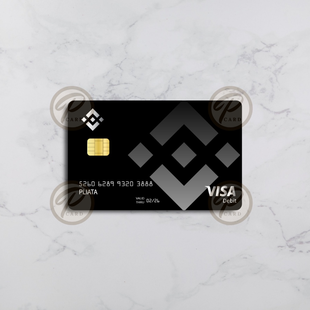 BINANCE SKIN CARD - Card Cover Skin Sticker - PLIATA Stiker Kartu ATM, E-Money, E-Toll