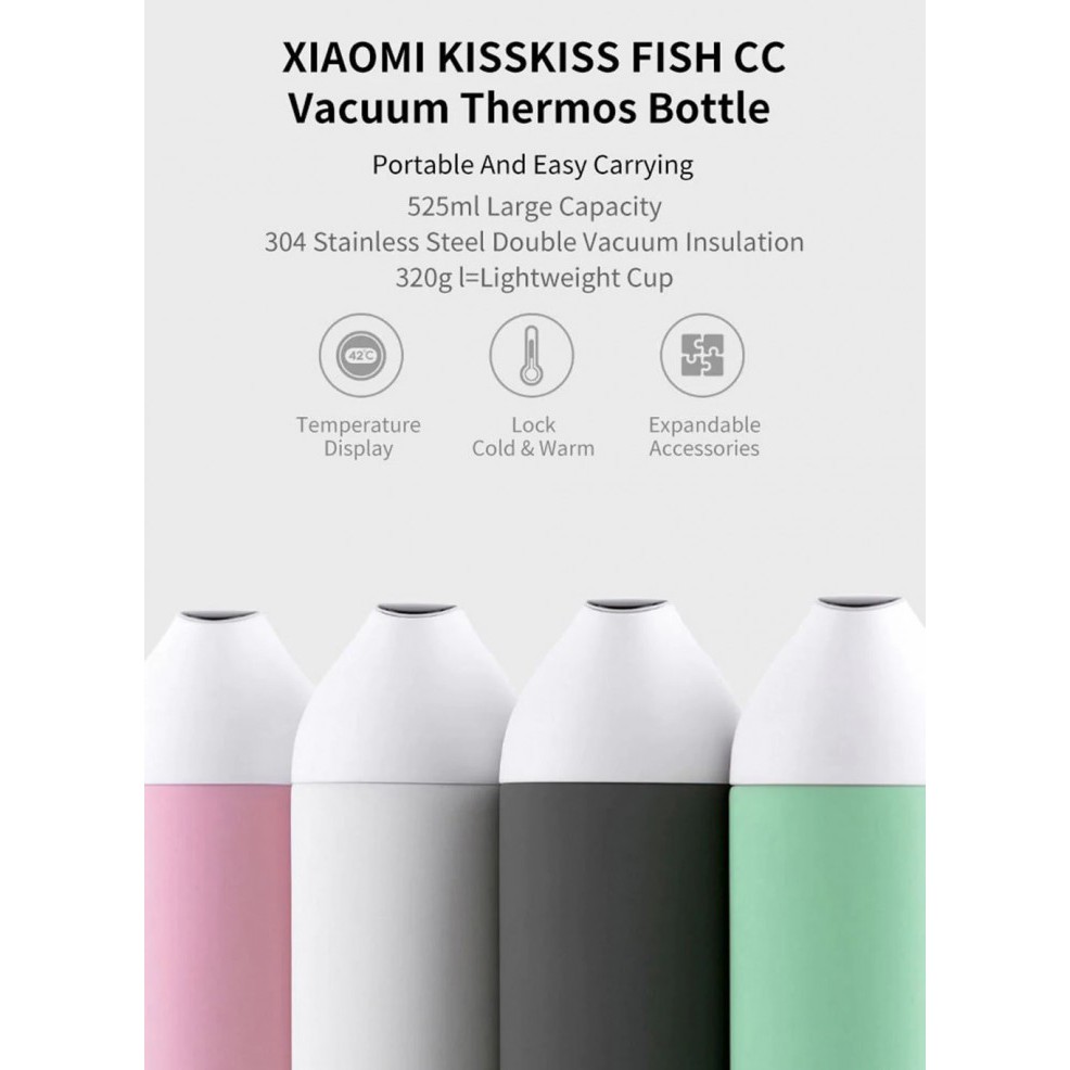 XIAOMI KissKissFish CC+ Cup - Insulation Bottle OLED Display 525ML