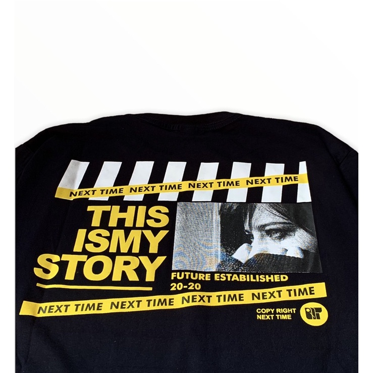 T shirt Katun SEVENKEY X NEXT TIME ORIGINAL BRAND BANDUNG (mystory)