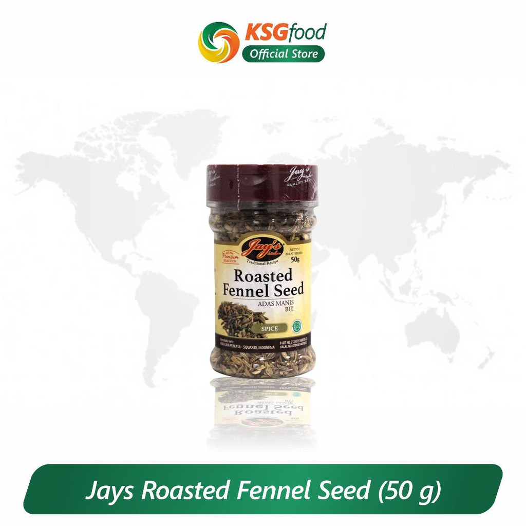 

JAY'S ROASTED FENNEL SEED 50GR/BIJI ADAS MANIS