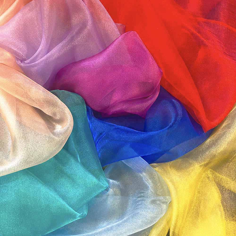 Kain Organza Organdi Polos Premium Silk Kain Kaca Meteran