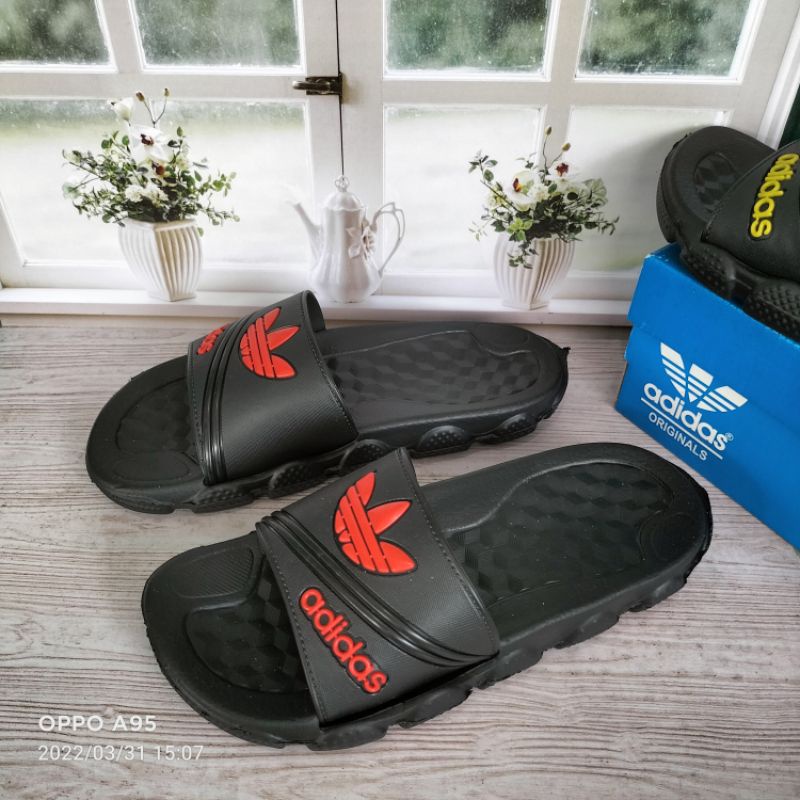 [GRADE ORI] Sandal Slop pria Adidas A02 Import 100 %  / Sandal slop import unisex made in Vietnam / 