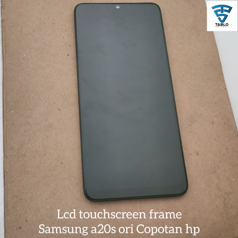 Lcd touchscreen frame Samsung a20s ori copotan hp
