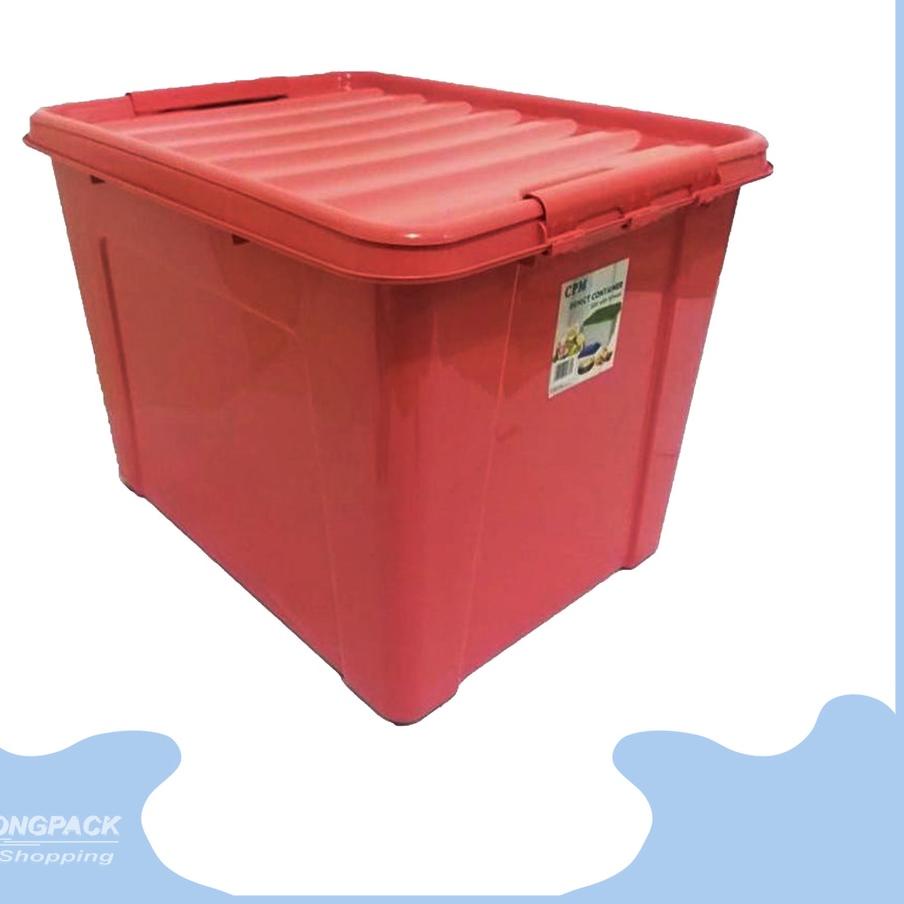 ➹ Yongpack - Container Box Besar Roda 50 Liter / Kontainer Box Plastik / Container Box Murah Bermutu