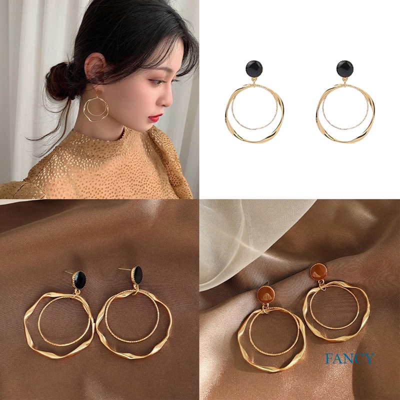 Anting Gantung Panjang Tusuk Gaya Vintage Korea Aksen Mutiara Imitasi Untuk Perhiasan Wanita