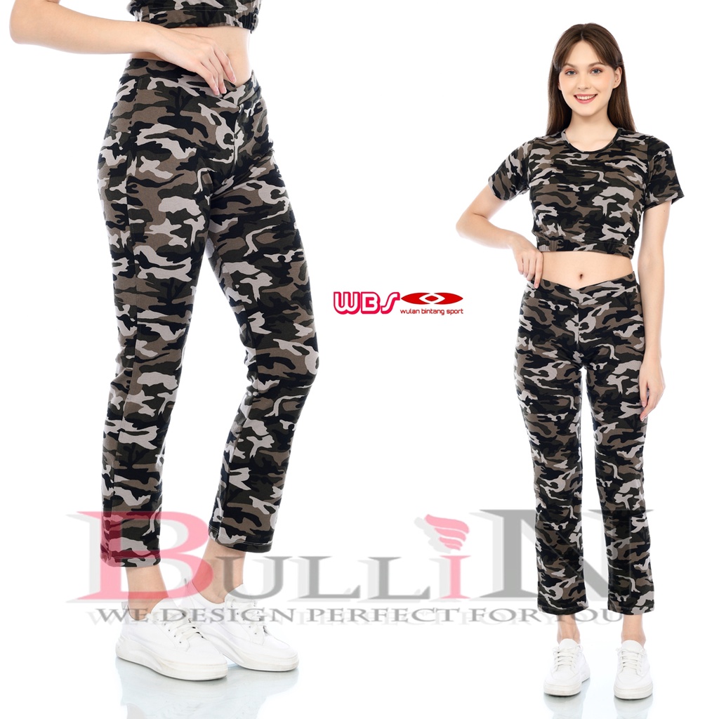 Celana panjang olahraga polos army / celana senam wanita