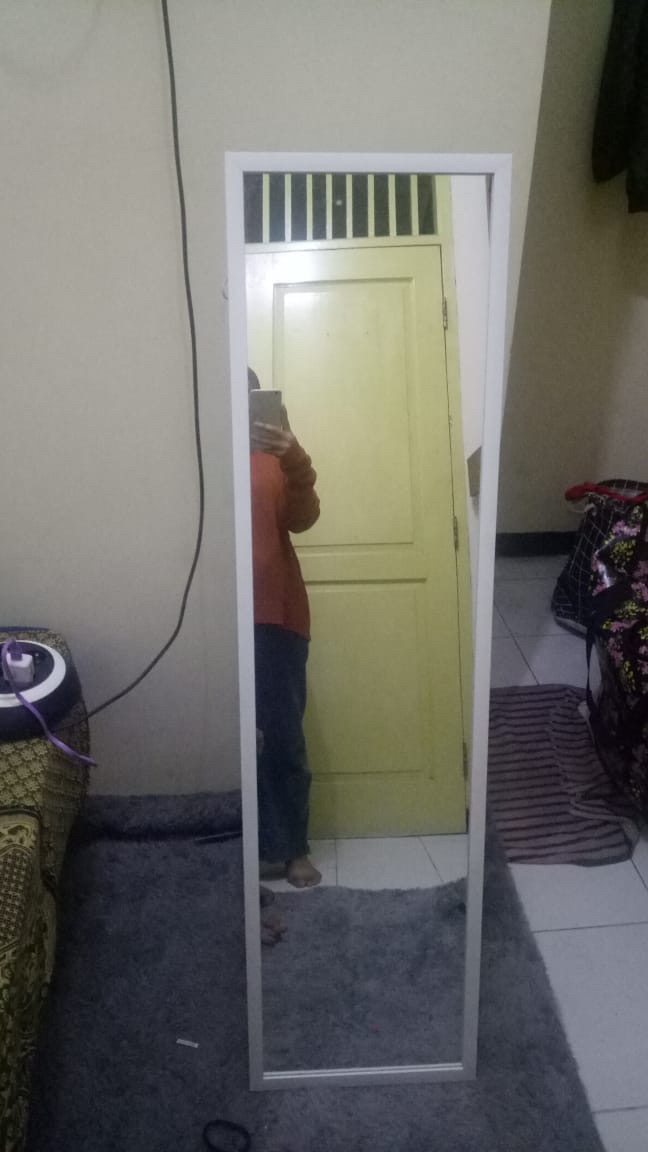 Standing Mirror Cermin Berdiri Minimalis Modern Tinggi Full Badan Bahan Fiber
