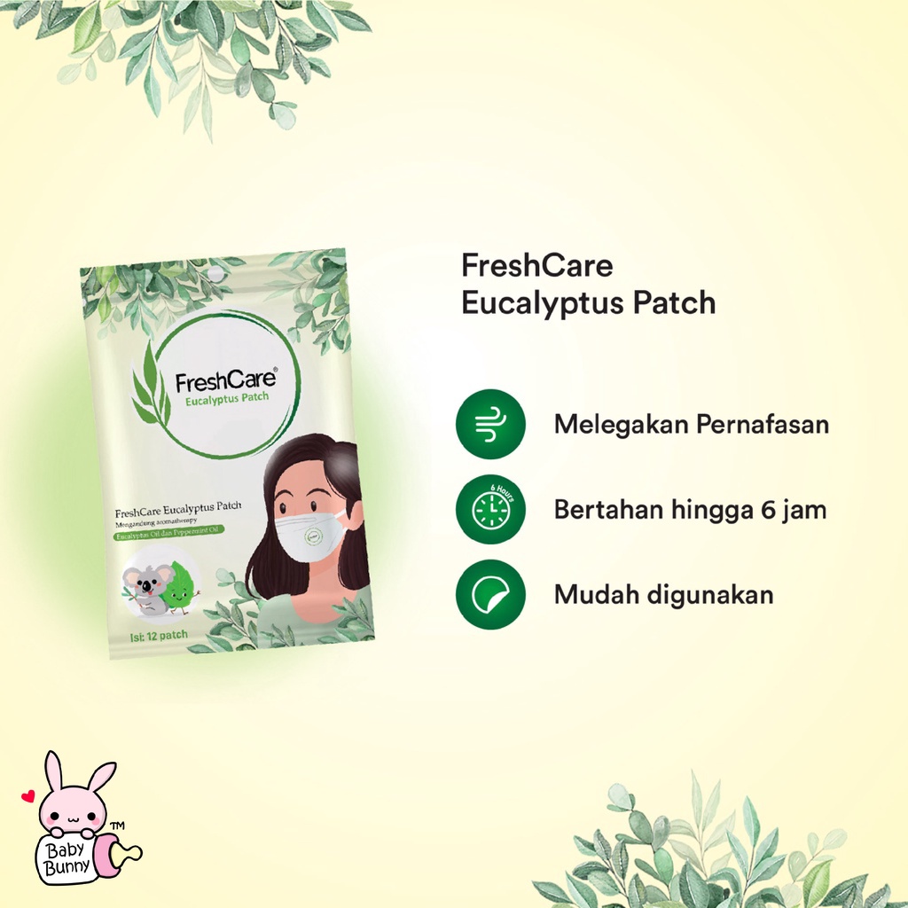 ❤ BELIA ❤ FRESHCARE Eucalyptus Patch | Isi 12 Patch | BPOM Fresh care