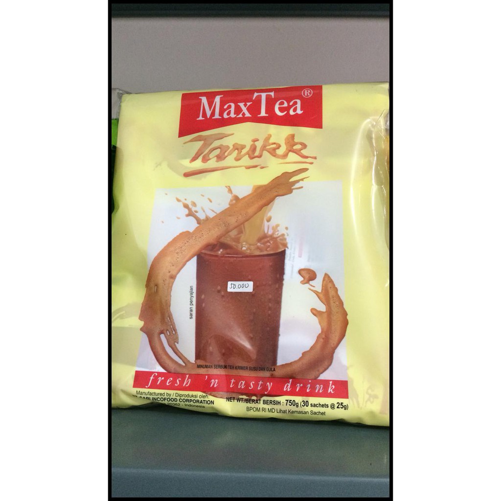 

Maxtea Teh Tarik 30 Sachet / Max Tea