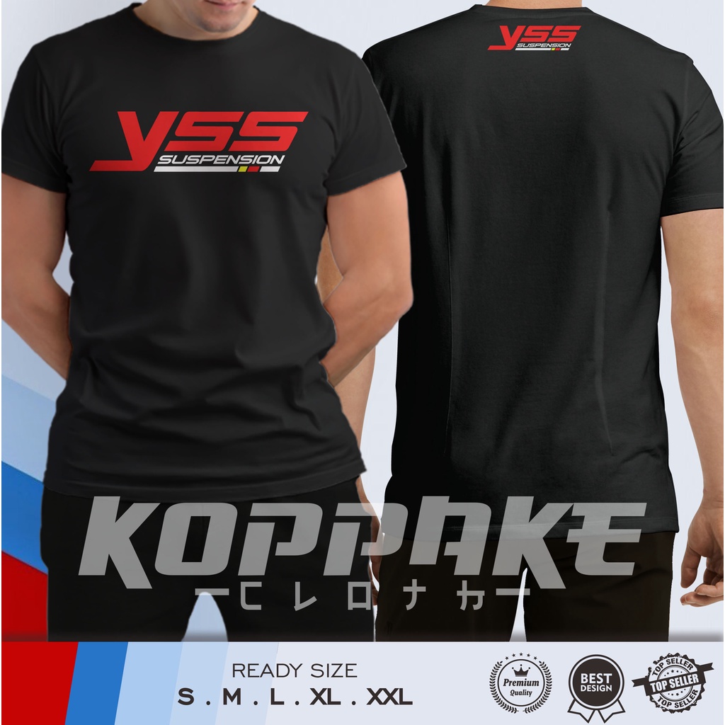 Kaos YSS Suspension Motor Racing Baju Otomotif