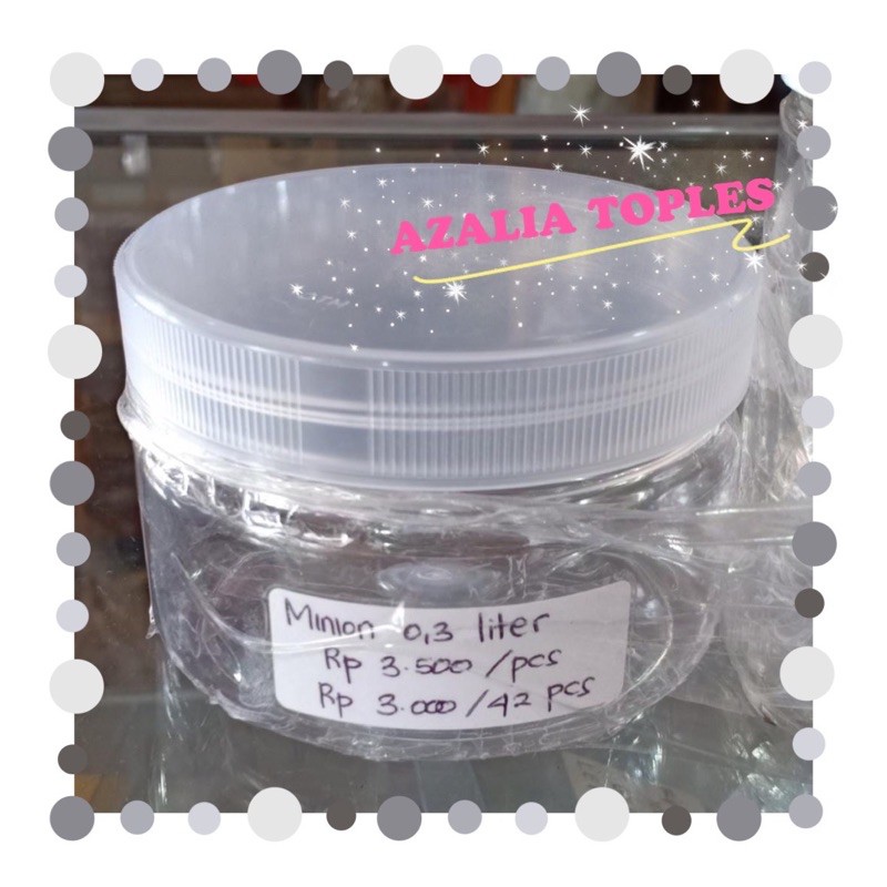 Toples tabung 300 ml / toples plastik 300 ml / Toples 300 ml