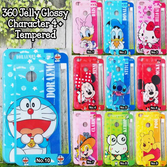 Case 360 karakter + TG vivo V5/V7/V7+/Y69/V9/Y65/Y71/Y83