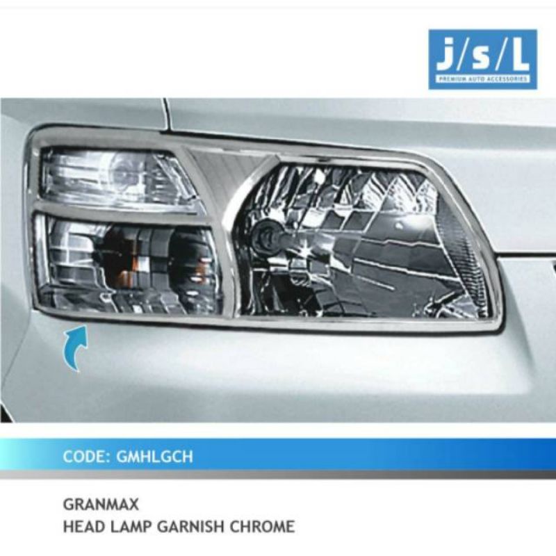 GARNISH GRAND MAX DEPAN BELAKANG MEREK JSL CHROME